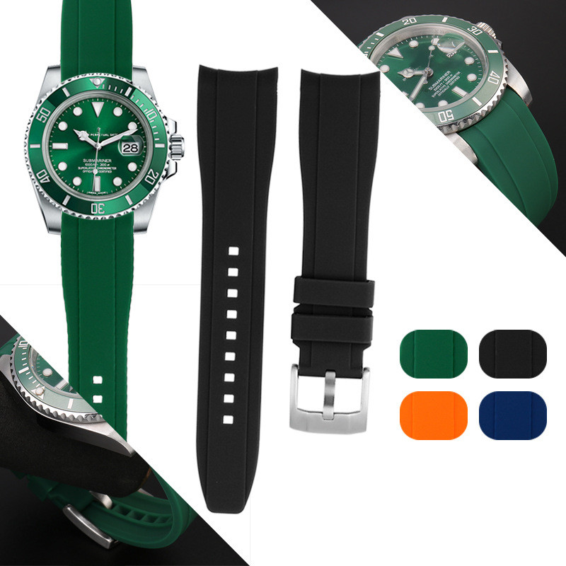 Rubber Strap Diver - Zakrzywiony interfejs gumowy pasek do 20mm