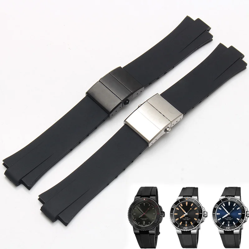 Rubber Strap Diver - Wypukły Interfejs 24*11 Silikonowy Pasek Gumowy