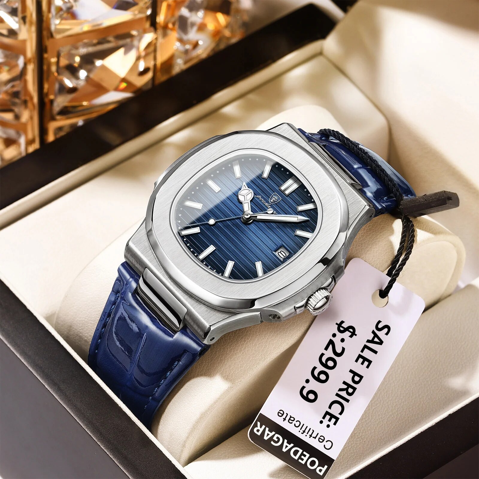 Patek Philippe Watch Nautilus - POEDAGAR Top luksusowy kwadratowy zegarek męski
