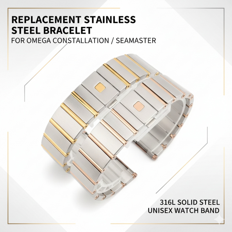 Zamienny stalowy pasek 23mm 25 – Omega Watch Constellation recenzja i cena