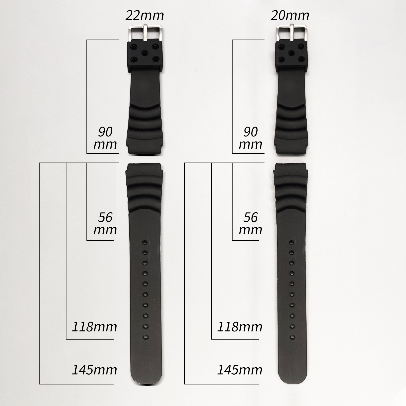 Pasek do zegarka ADDIESDIVE 20 – Rubber Strap Diver recenzja i cena